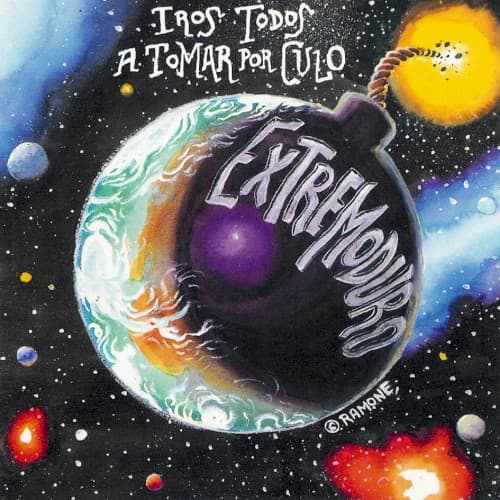 Portada del disco en directo «Iros todos a tomar por culo» de Extremoduro