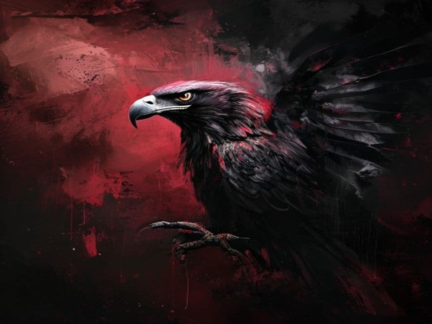 Ilustración del símbolo «El águila» en el universo de Robe y Extremoduro