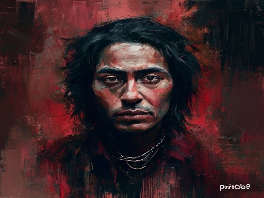 Ilustración del tema «Amistad y tribu» en el universo de Robe y Extremoduro