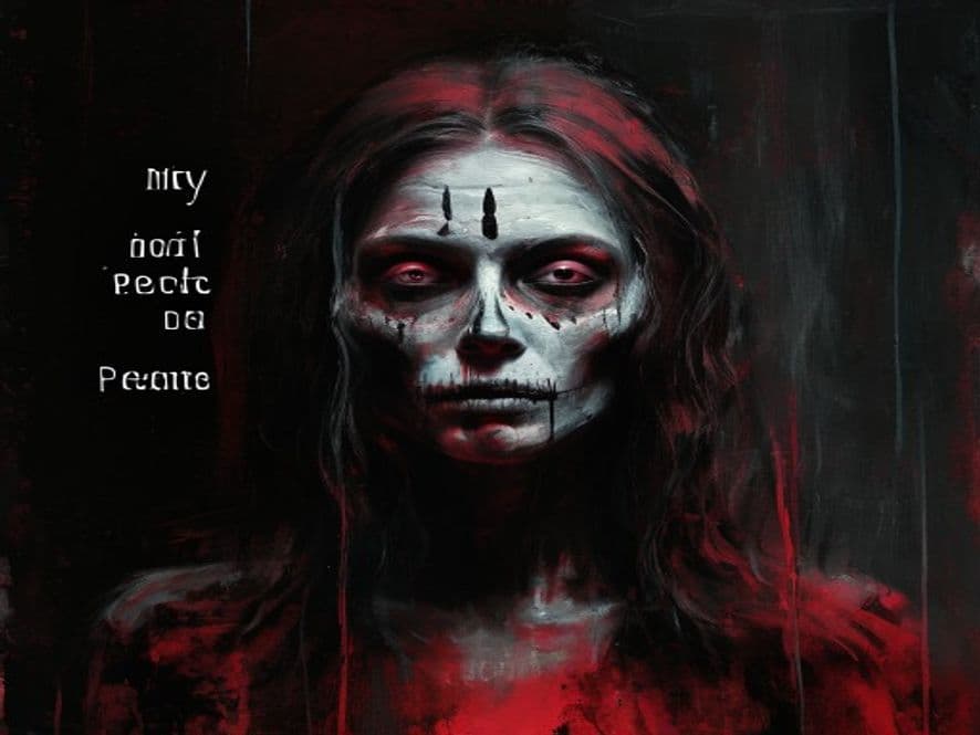 Ilustración del tema «Muerte» en el universo de Robe y Extremoduro