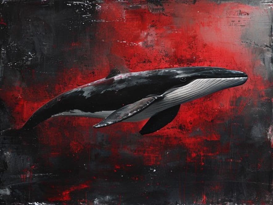 Ilustración del símbolo «La ballena» en el universo de Robe y Extremoduro