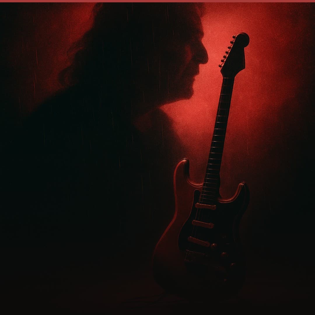Ilustración editorial de Entre Interiores para «Rosendo: El Pionero del Rock Urbano Español»